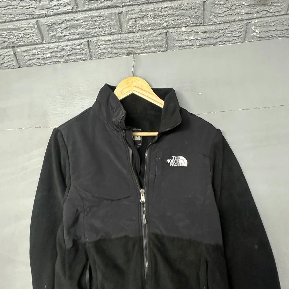 The North‎ Face Denali Fleece Jacket Womens Medium Black Full Zip Mock Neck